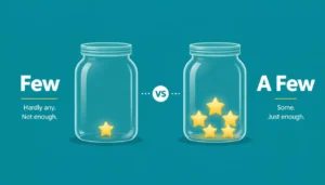 What's the difference between few and a few