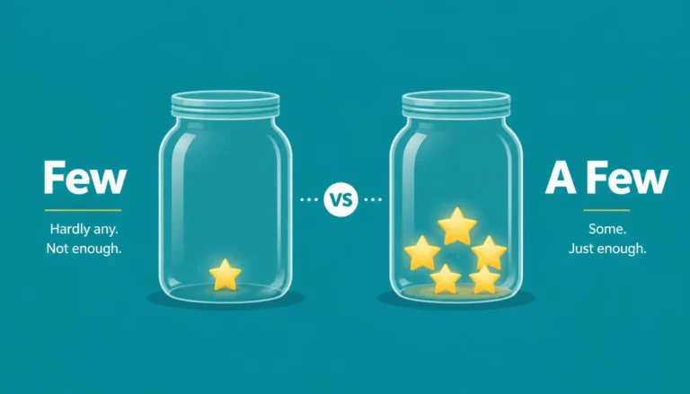 What's the difference between few and a few